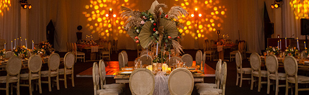 Salón elegante para eventos sociales en Cancún