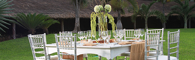 Salón en Cancún con jardín en Presidente InterContinental