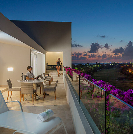 Vista desde una suite en Cancún, para explorar las atracciones turísticas en Cancún